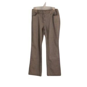 Chicos Size 1.5 Med Womens Pants Blue White Striped Bootcut Cotton Spandex Blend